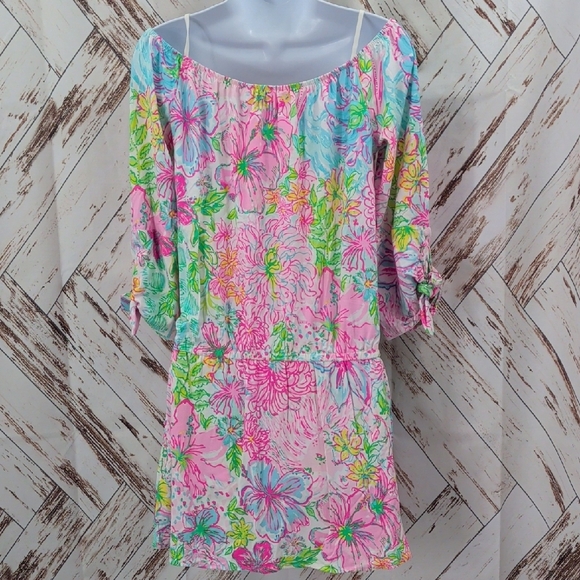 Lilly Pulitzer Lana Dress Skort Romper in Paradise Found - Picture 6 of 9